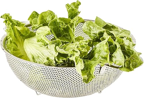 Miniatura 7 de Juego de 3 coladores microperforados de malla de acero inoxidable (1 cuarto de galón, 2.5 cuartos de galón y 4.5 cuartos de galón)