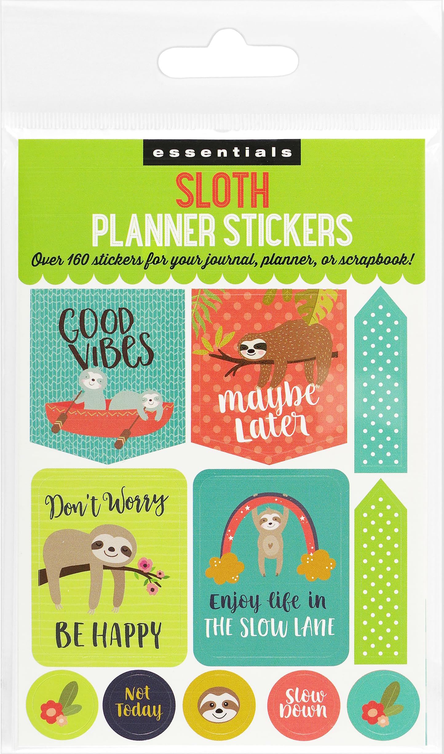 Essentials Sloth Planner Stickers (over 160 stickers!) (Essentials Planner Stickers) - Image 2
