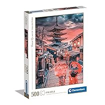 Clementoni – 35525 – Puzzle Collection – Evening in Kyoto – 500 Pezzi – Puzzle Adulti, Verticale, Divertimento Per Adulti, Made In Italy