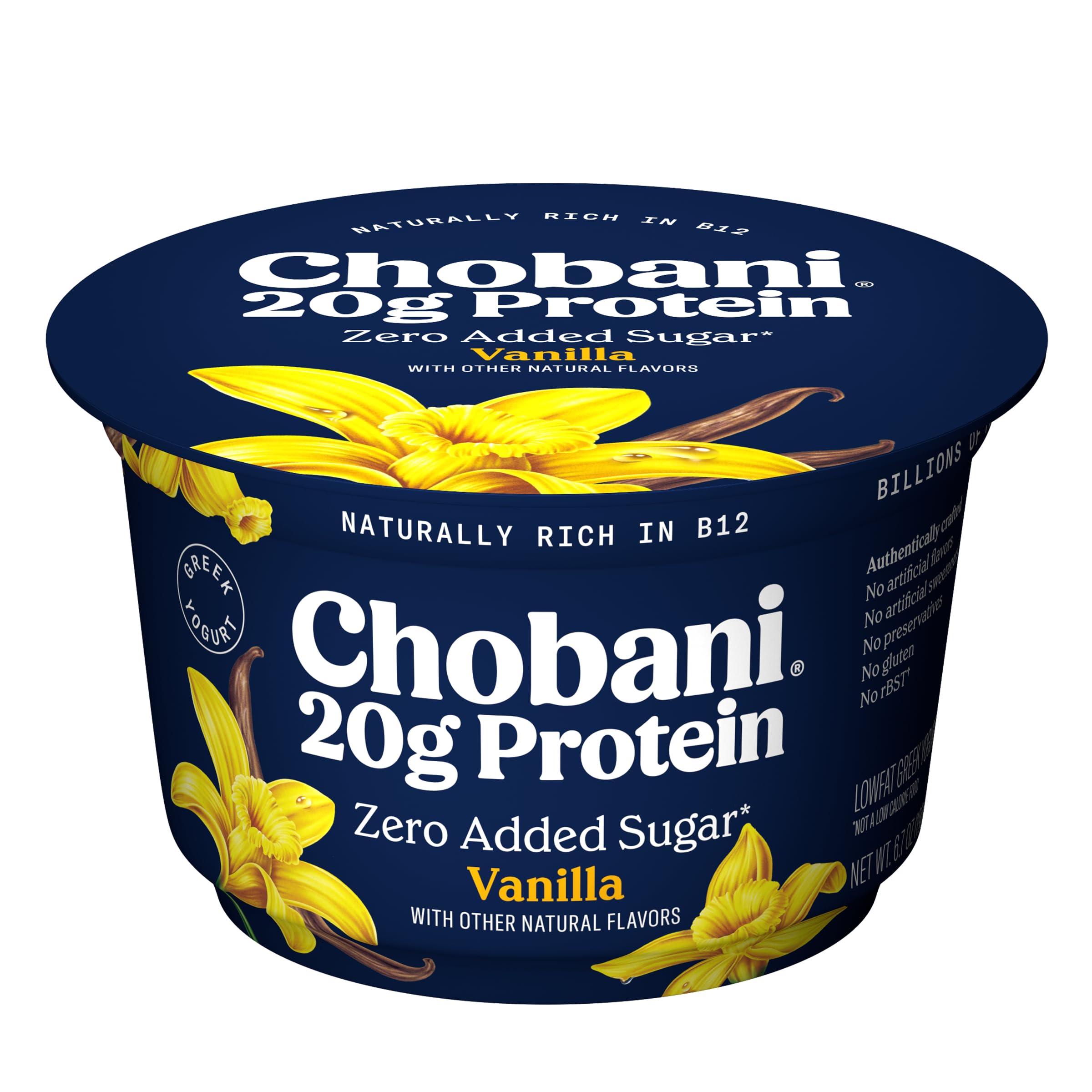 Chobani 20g Protein Lowfat Greek Yogurt Vanilla 6 7oz