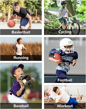 Runhit Boys Compression Shirt Short Sleeve Youth Basketball Undershirt Kids Quick Dry Athletic Base Layer T-Shirt