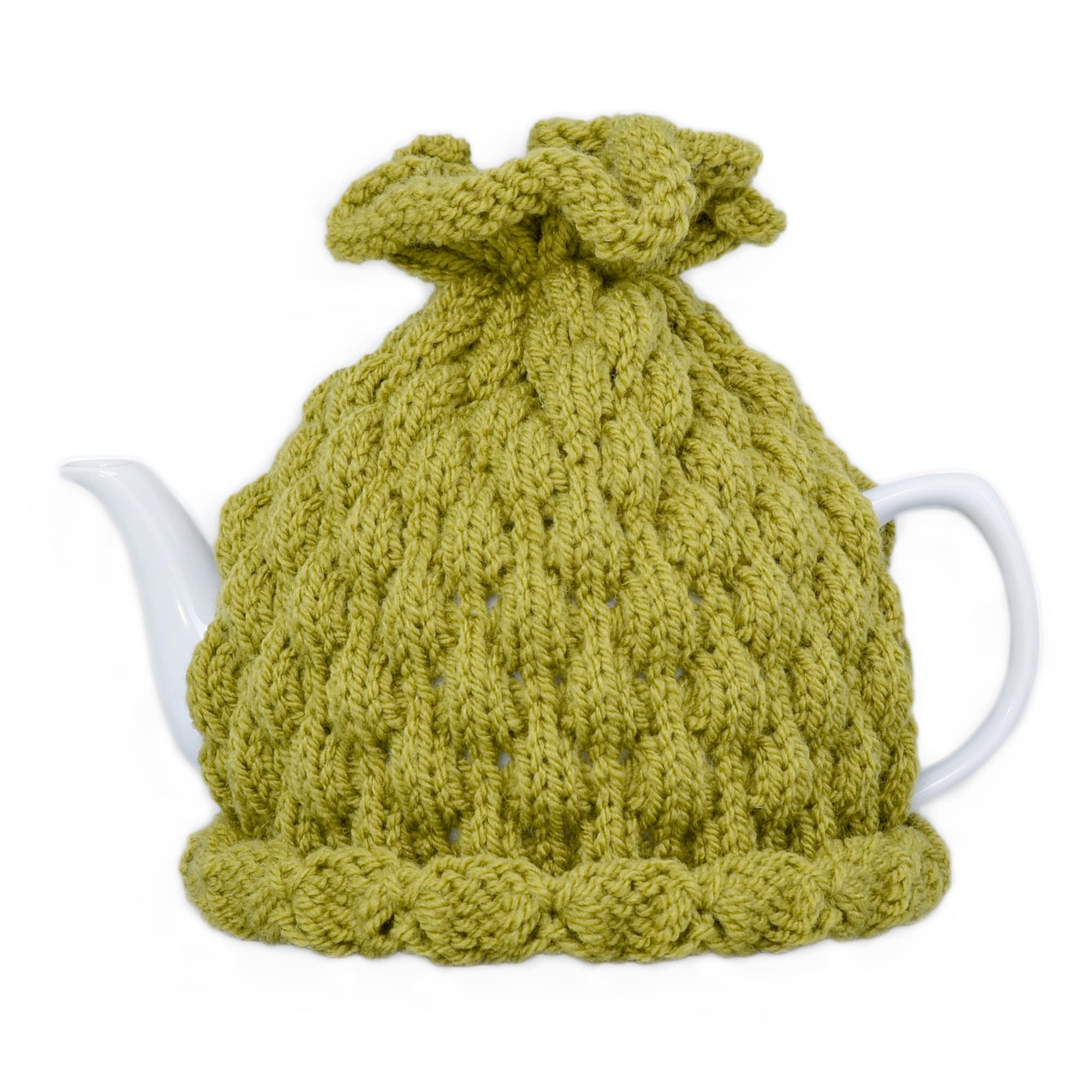 Tea Pot Cozy Teapot Cosy Cover Cosie Knitted Warmer Green apple