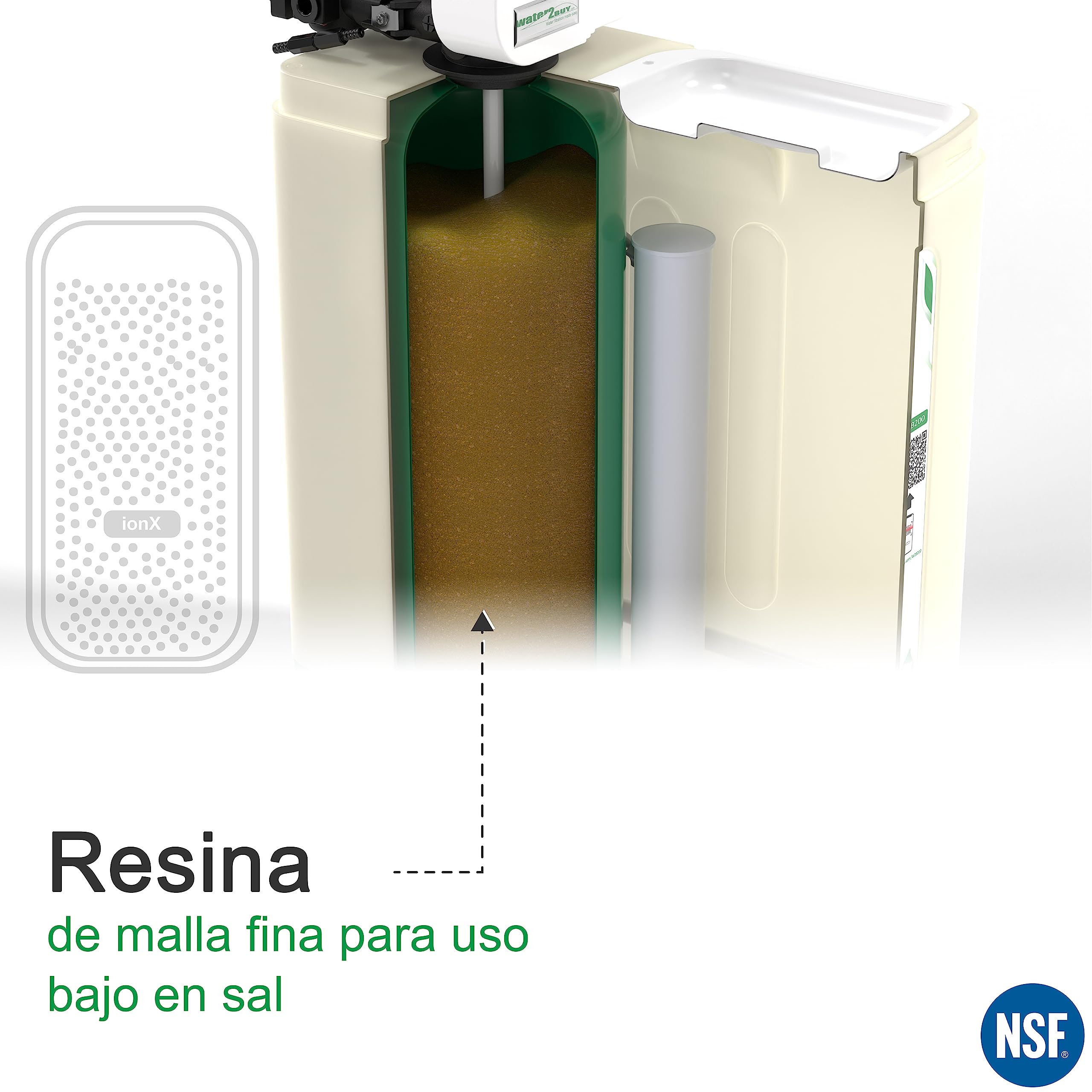 Water2Buy EASY W2B500 descalcificador | descalcificador de agua domestico para 1-8 personas