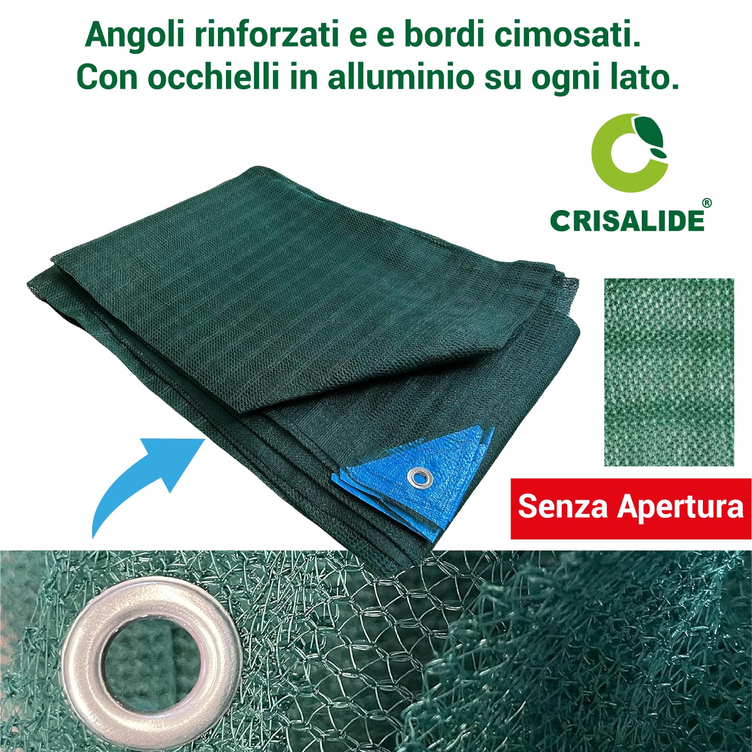 Crisalide® Telo Raccolta Olive Antispine 90 gr/m² Senza Apertura con Occhielli Rinforzati – Disponibile in 13 Misure (da 3x6m a 12x14m) (6 * 8m)
