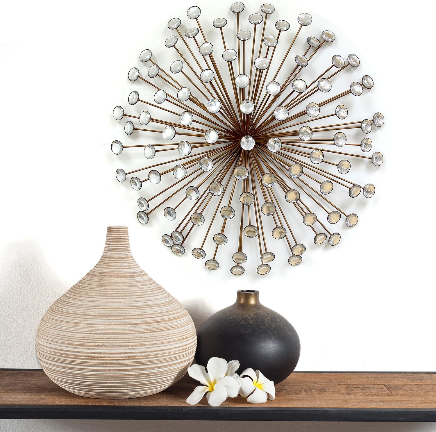 Stratton Home Decor SPC 986 Acrylic Burst Wall Decor, Bronze, 24.00 W X 1.50 D X 24.00 H : Home & Kitchen