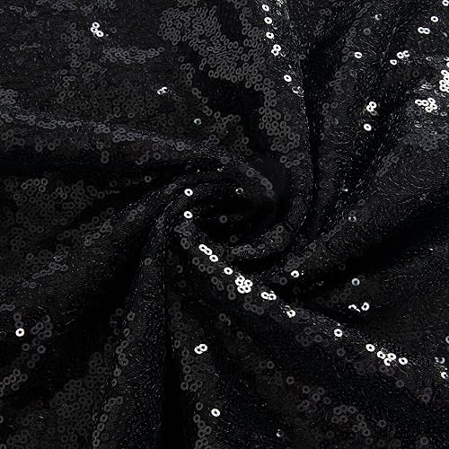 Vista 146 de ShiDianYi Mantel glamoroso de lentejuelas de 1 yarda para mesa de postre de boda, 49.2 in de ancho