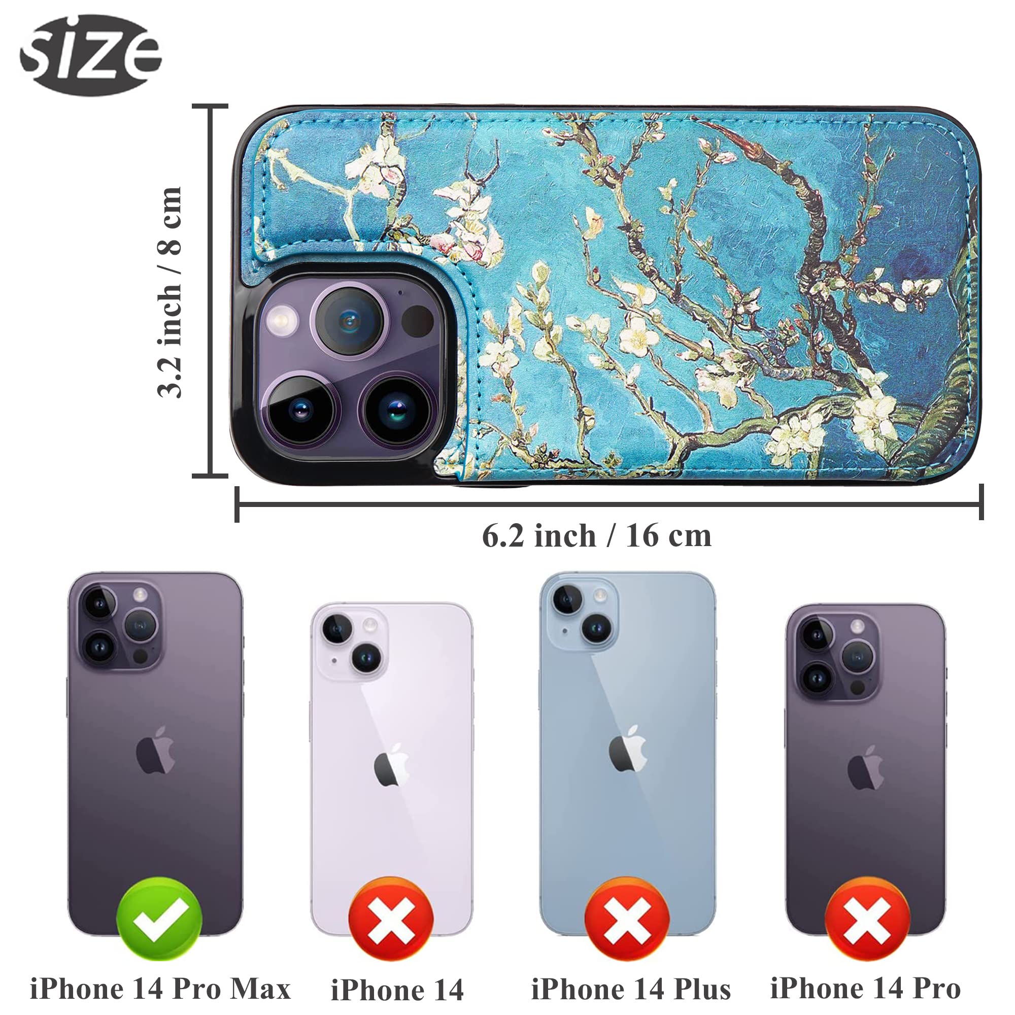 Amazon.com: Haecsfl Compatible with iPhone 14 Pro Max Case,Wallet