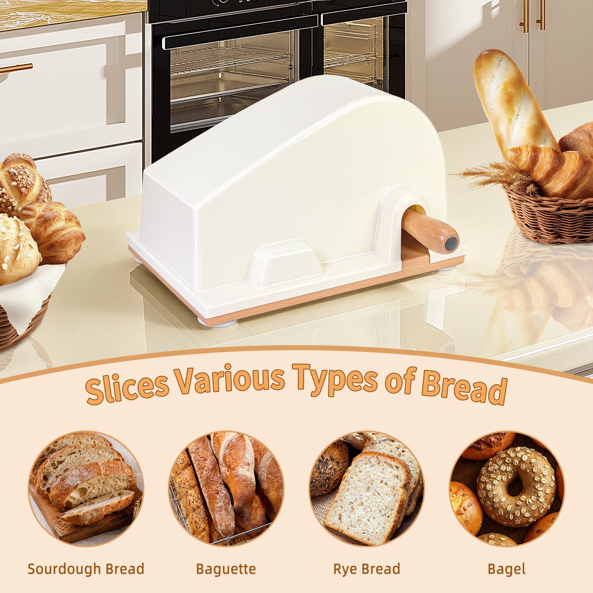 Manual Bread Slicer - Perfect Slices Every Time -7