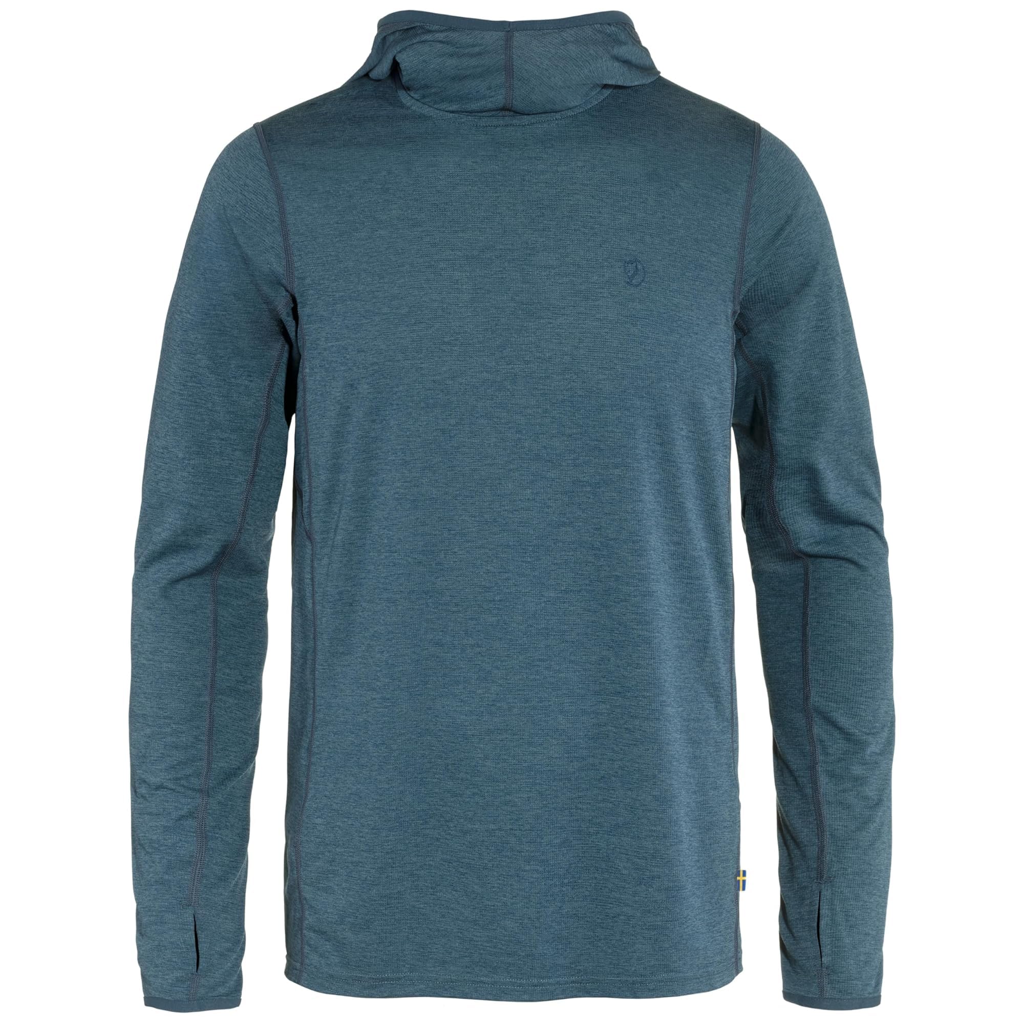 Fjallraven 87199-534 Abisko Sun-Hoodie M T-Shirt Men's Indigo Blue Size XL