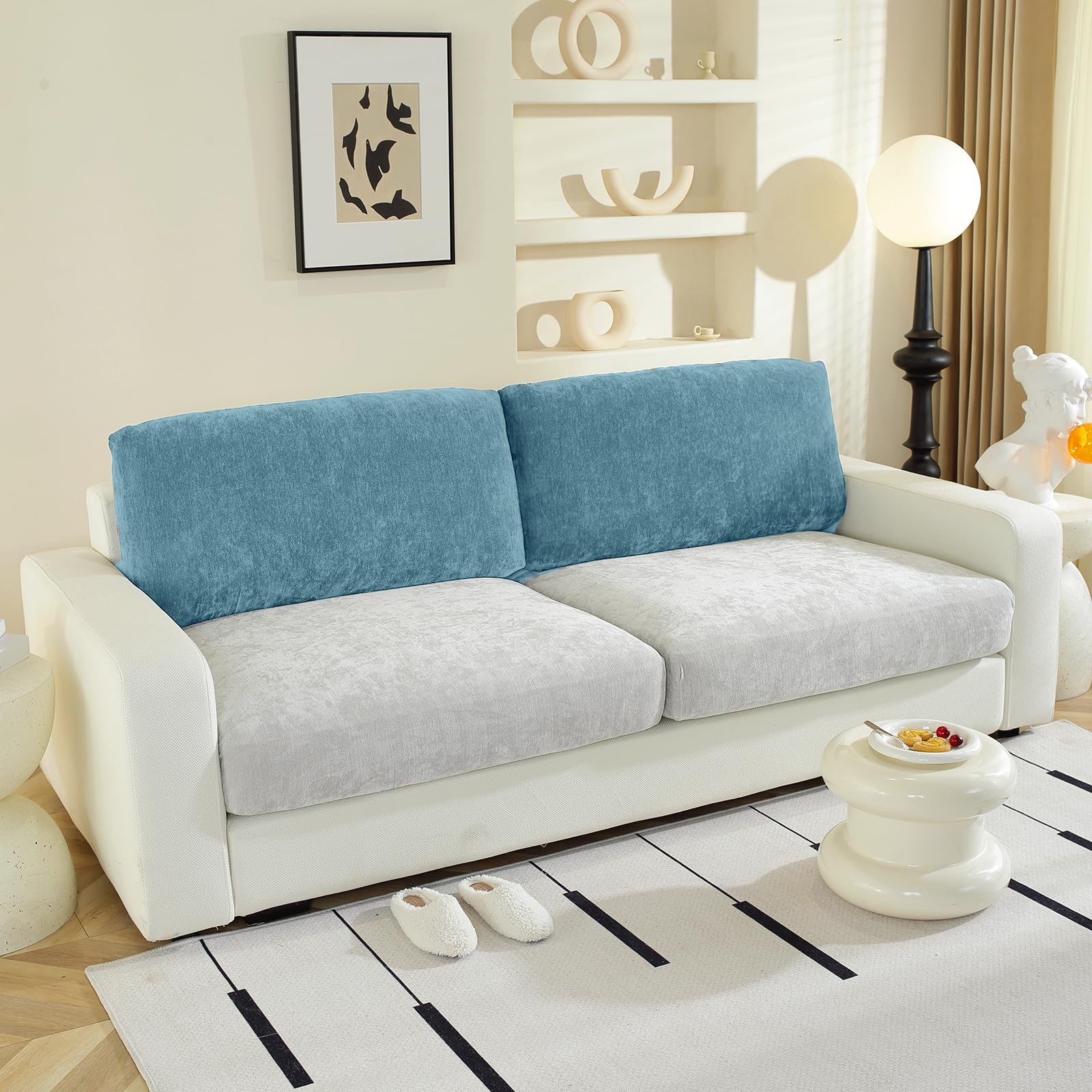 Amazon.com: WEYOND Large Backrest Cushion Covers Super Stretch