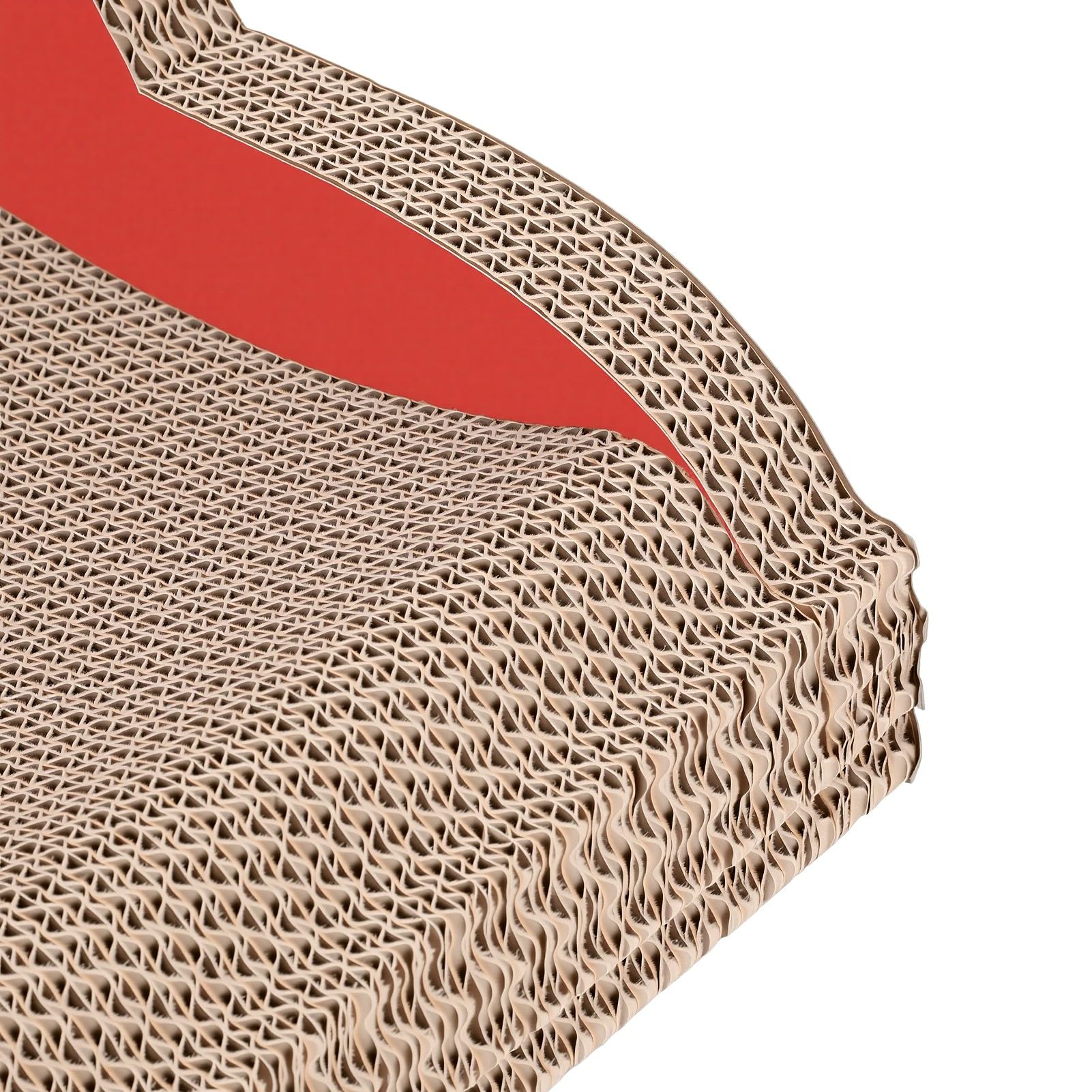 Fdit Tiragraffi per Gatti Ondulato, Tiragraffi per Gatti di Grandi Dimensioni in Cartone Dal Design Reversibile con Superfici Antigraffio per Far Riposare il Gattino Al Coperto