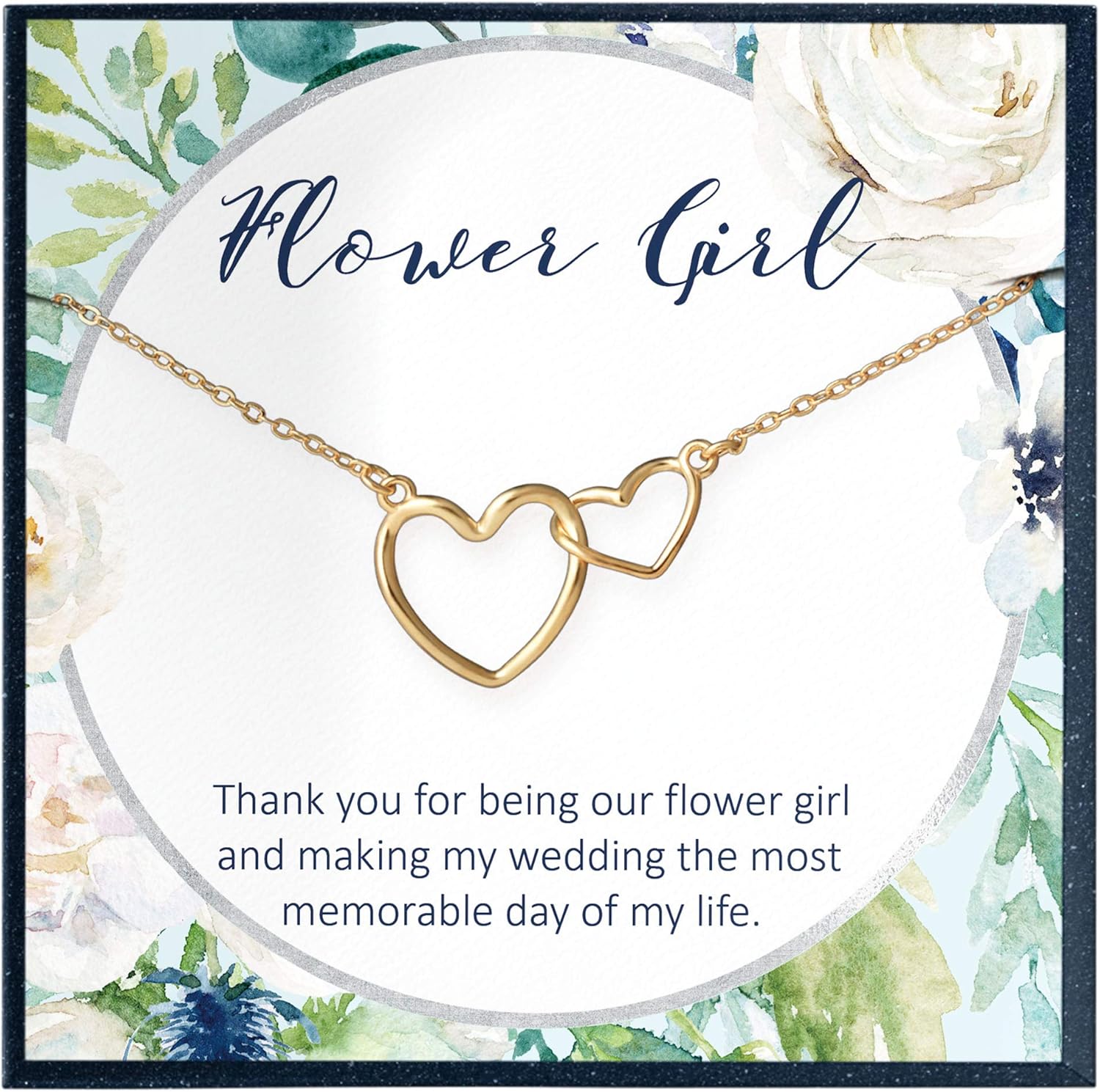 Flower Girl Appreciation Gifts Necklace, Thank You for Being My Flower Girl, Flower Girl Necklace, Flower Girl Wedding Gifts