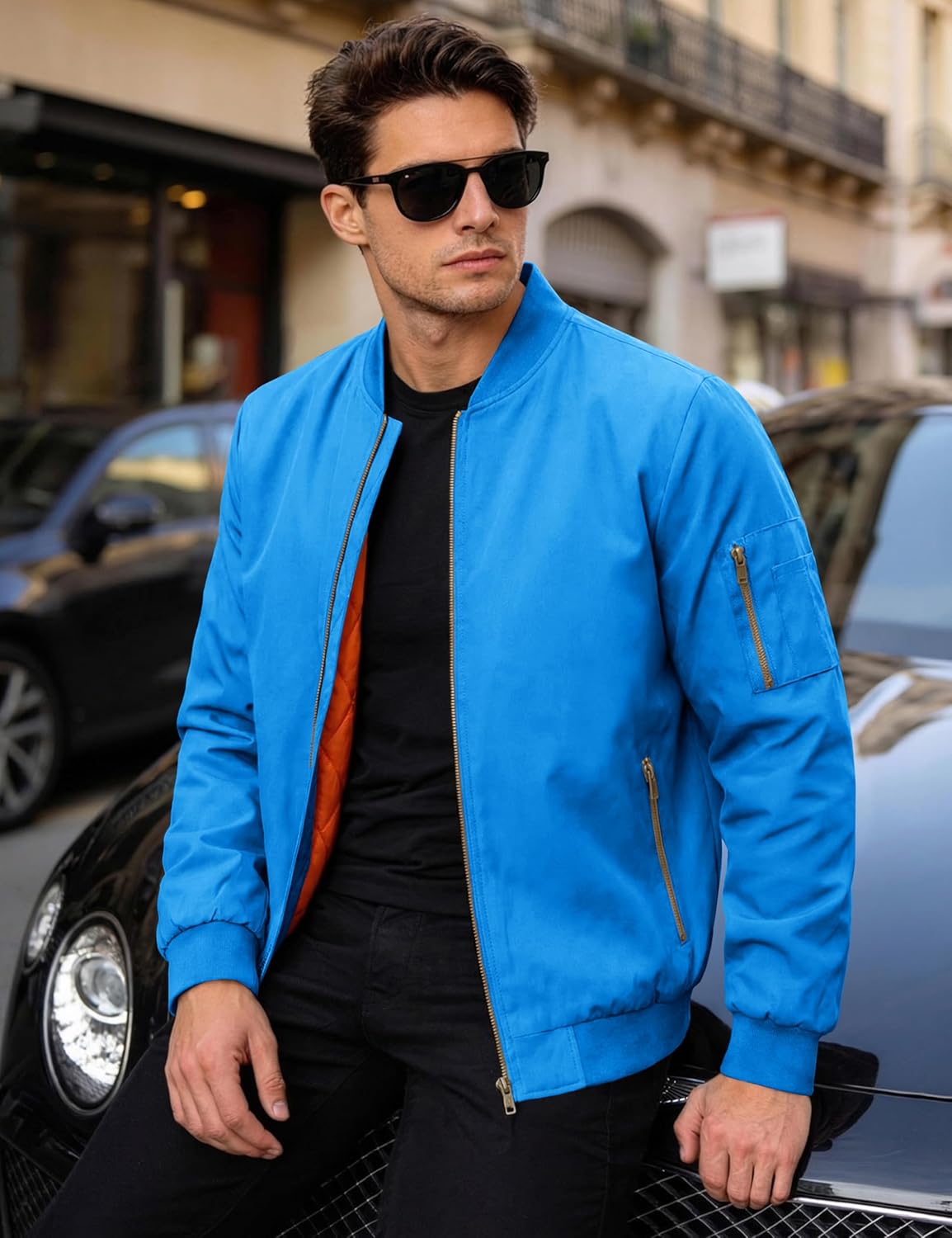 MAGNIVIT Men's Bomber Jacket Casual Fall Winter Military Jacket and Coats Outwear