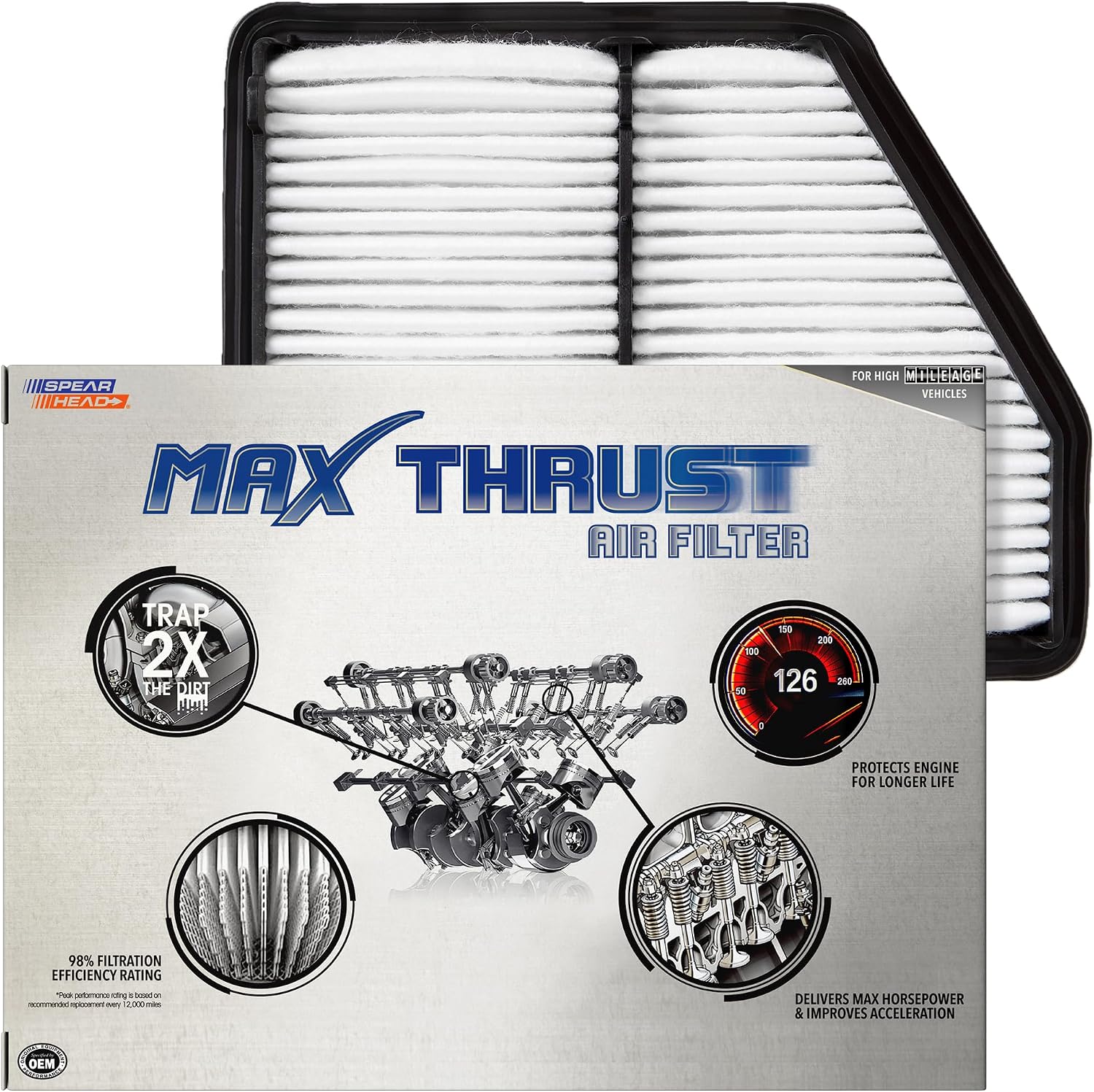 SPEARHEAD Max Thrust Engine Air Filter (MT-051)