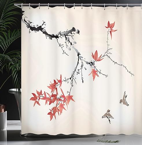 Miniatura 3 de Ambesonne Decor Collection cortina para regadera de baño de poliéster.