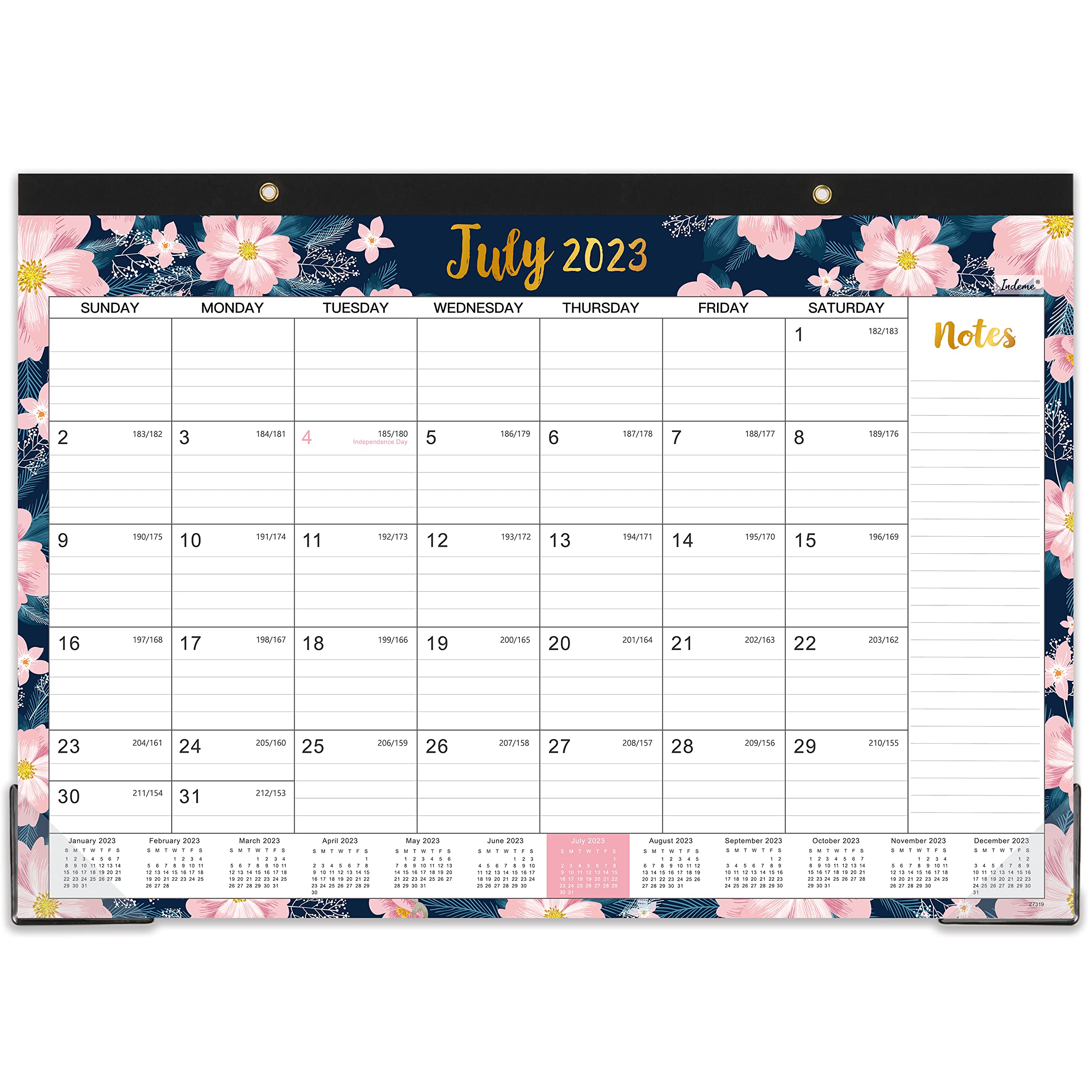 Amazon.com : Desk Calendar 2023-2024 - Calendar 2023-2024 from July 2023 -  December 2024, 18 Months Large Monthly Desk Calendar, 17