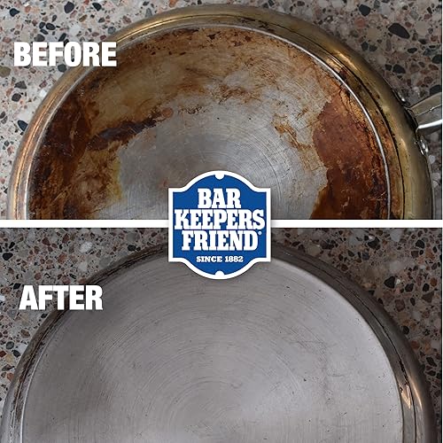 Miniatura 3 de Bar Keepers Friend Cookware - Esmalte limpiador de 13.5 onzas y más espuma en aerosol, removedor de manchas de óxido, paquete de 25.4 onzas