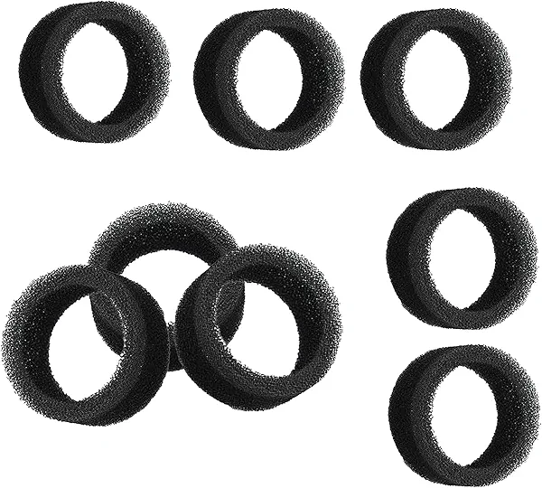 Delapan Cat Water Fountain Round Filters for 2.5 L/ 84 oz Stainless Steel Cat Fountain Pet Drinking Water, 8 Pack Pet Replacement Filter Sponges