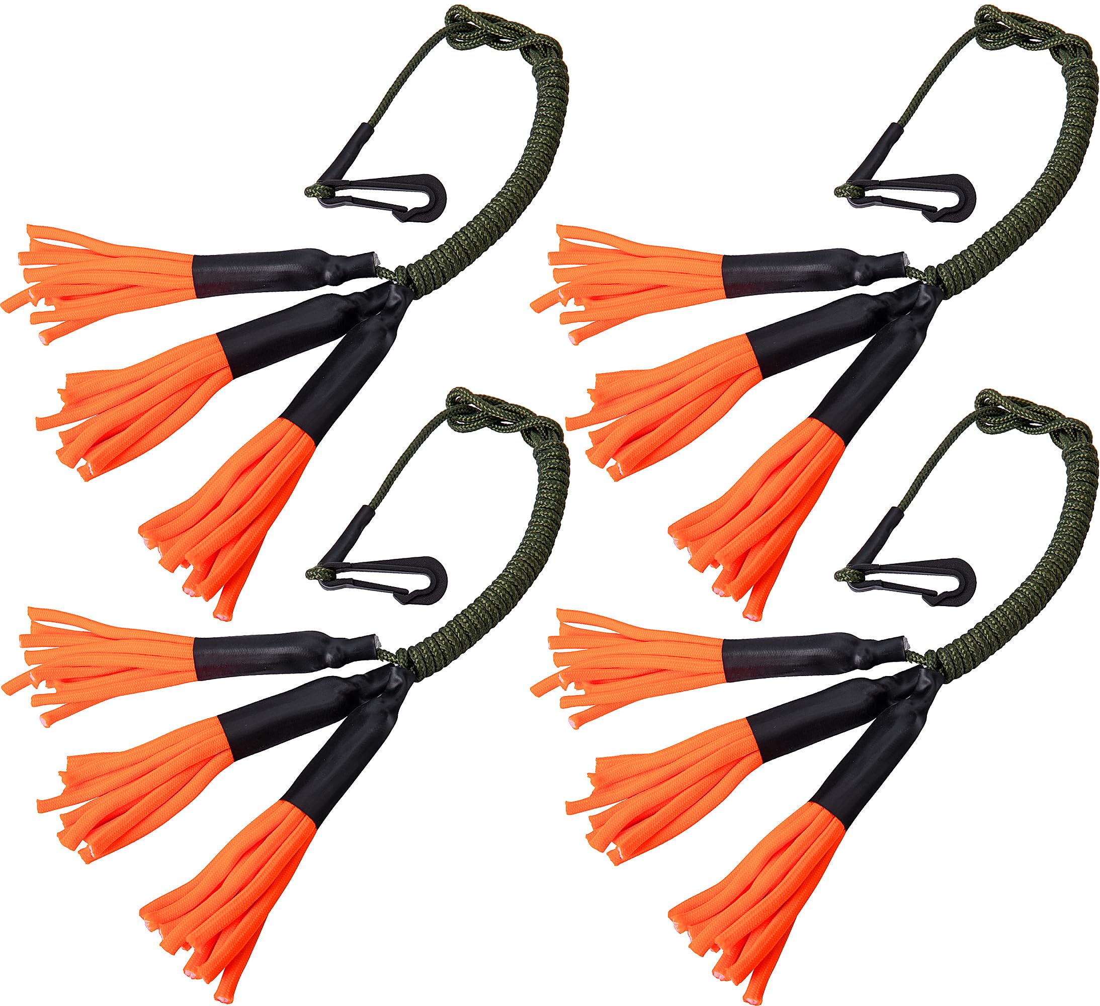 RunNico 4 Pcs Deer Scent Drag Line, Hunting Drag Scent Applicators with Detachable Clip, Orange Scent Drag for Outdoor Deer Hunting Supplies and Scent Attractant