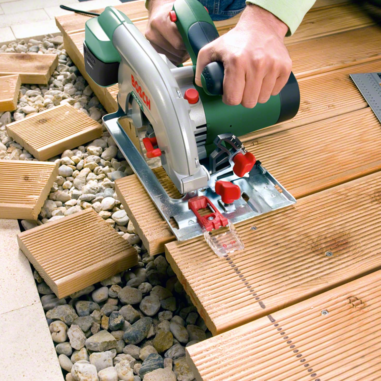 Bosch Pks 66 Af Sega Circolare, Lama, Binario Di Guida, Confezione In Cartone, 1600 Watt, Verde, ‎46 X 34 X 28.5 Cm, 5.4 Kg