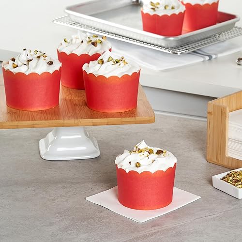 Miniatura 458 de Restaurantware Panificio Premium - Taza de papel Kraft de 10 onzas para hornear, tazas de papel para hornear, perfectas para magdalenas, cupcakes