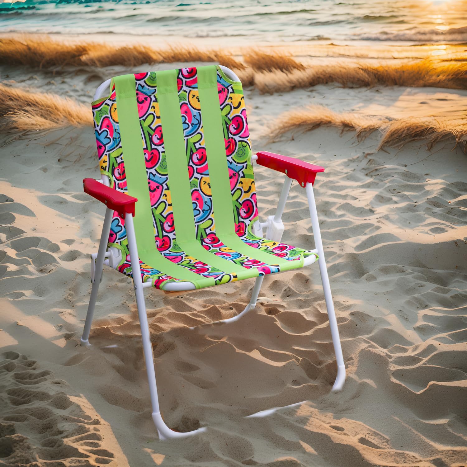 BORSA DA SPIAGGIA VERDE PER BAMBINI CM37X50X38