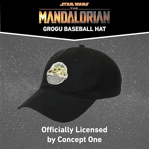 Miniatura 4 de Star Wars The Mandalorian The Child - Gorra de béisbol ajustable de algodón, gorra para papá Grogu