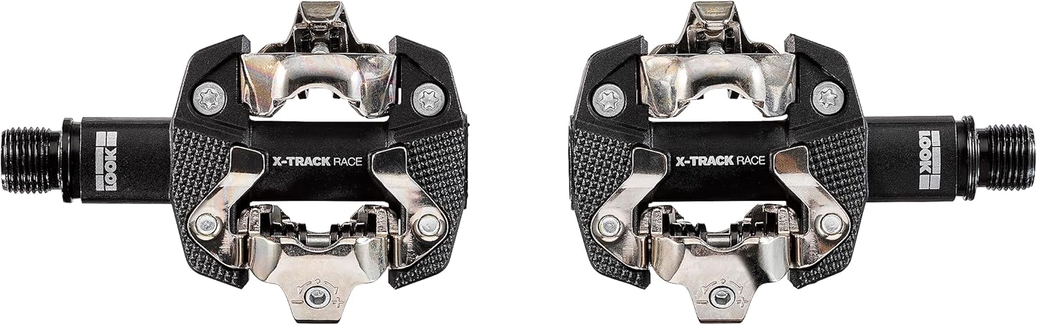 LOOK Cycle – X-Track Race – Composite Body - Chromoly+ Axle - Clipless Pedal - Extreme Reliability, Large Support Surface - MTB Bike Pedals
