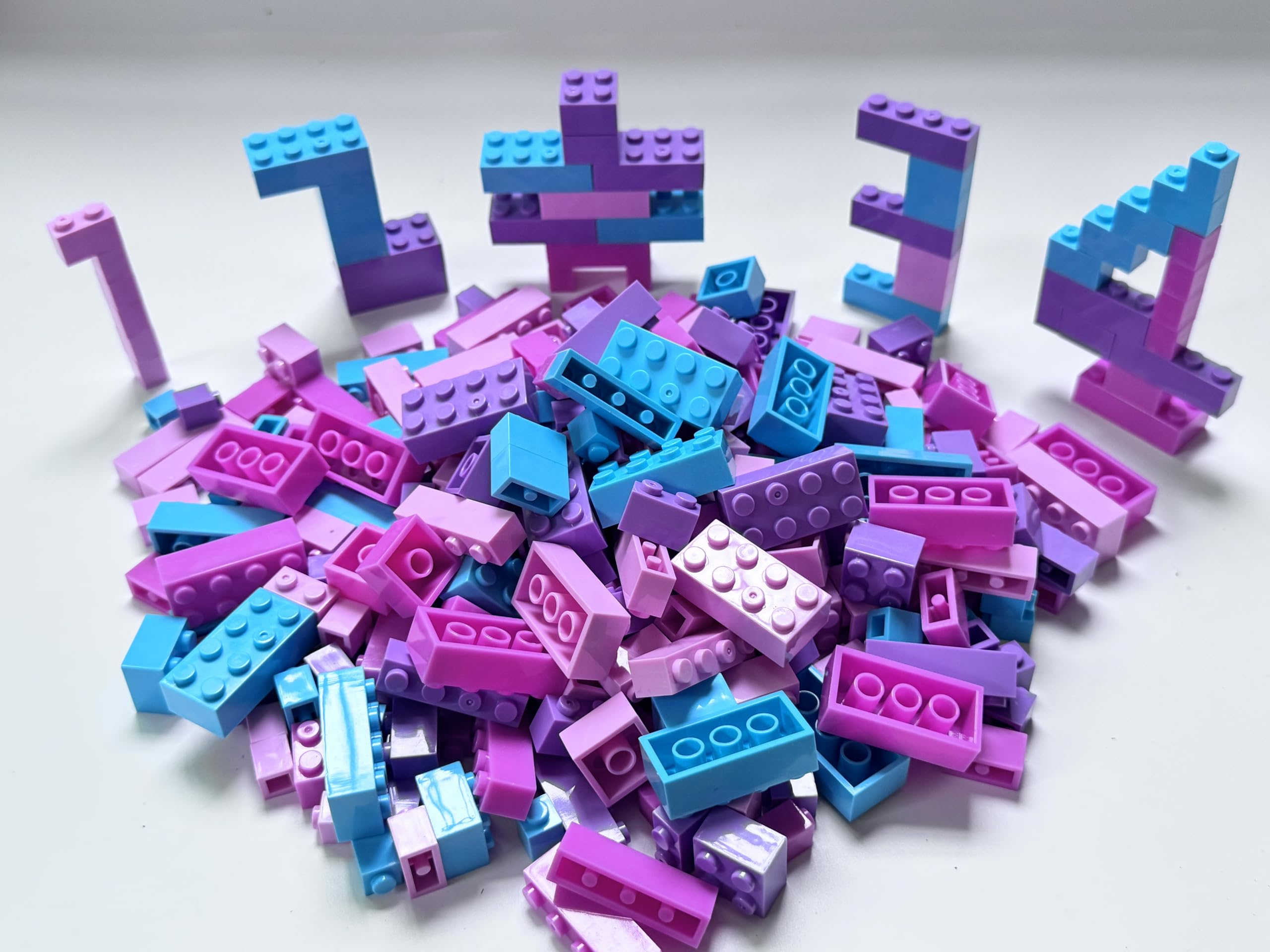 100 Pieces Building Bricks, Bulk Small Bricks for Building, Compatible with Lego Parts and Pieces, Creative Building Block Friends Toys for Girls Ages 6 7 8 9 10 Year Old