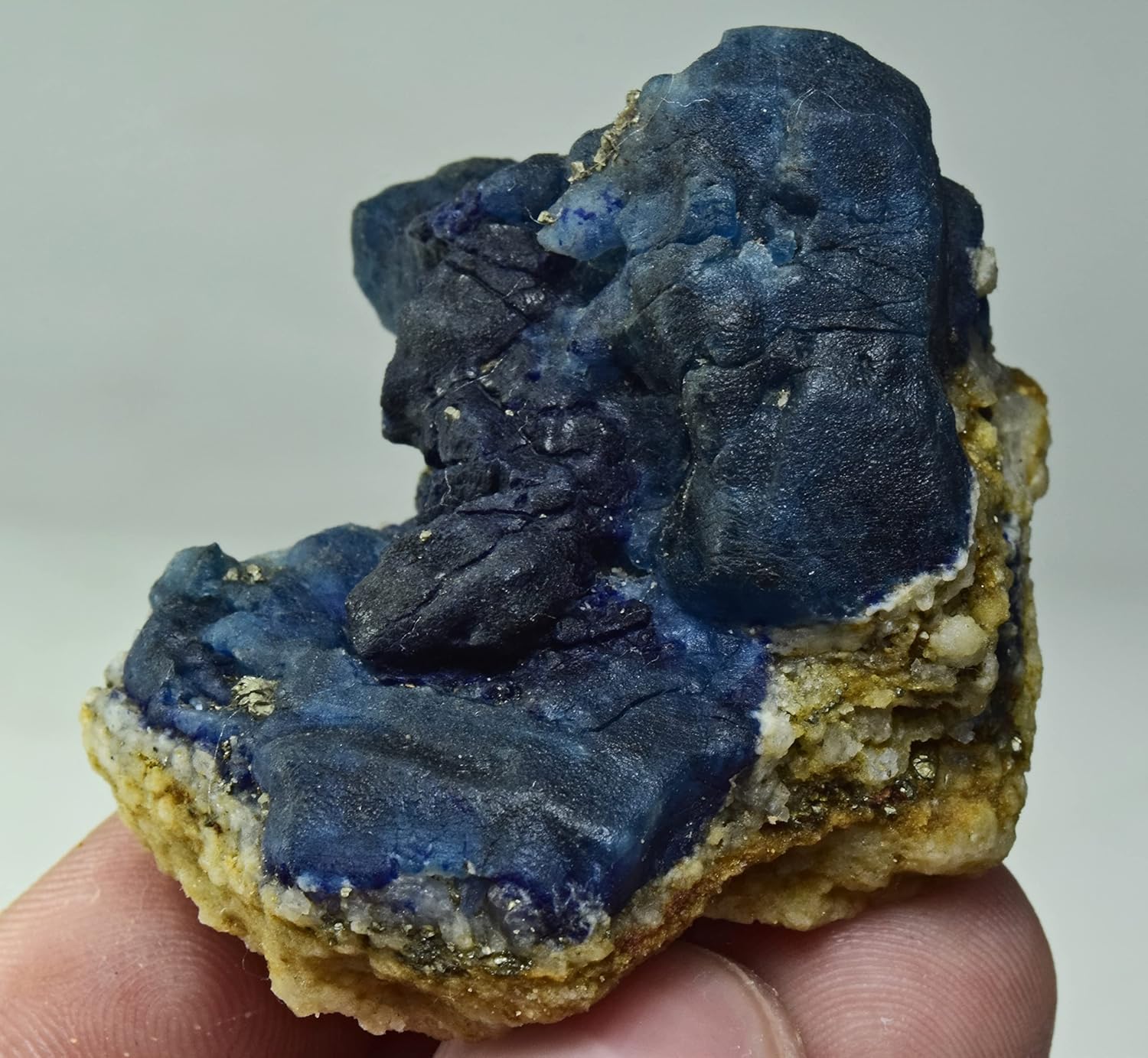 46 Gram Rare Fluorescent Afghanite Specimen Combined with Lazurite On Matrix