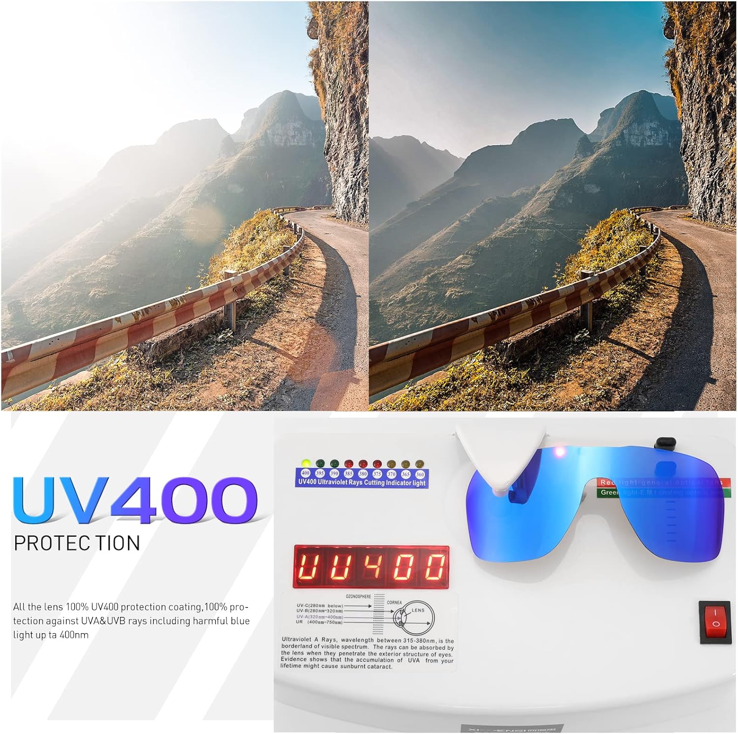 KAPVOE Polarized Sports Sunglasses for Men Women UV 400 Protection Glasses for Cycling Baseball Mountain Bike K64