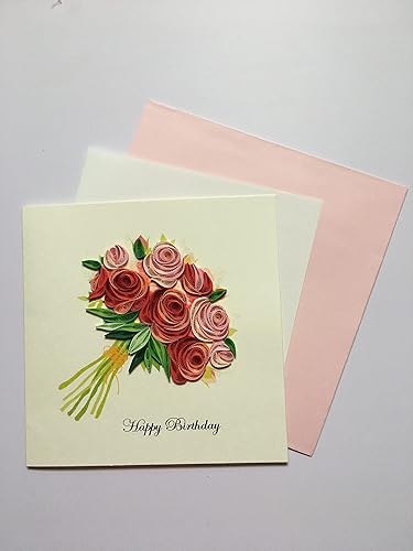 Miniatura 6 de Tarjetas de felicitación de tulipán, tarjetas de felicitación únicas de papel hechas a mano para el día de la madre, día del padre, Navidad,