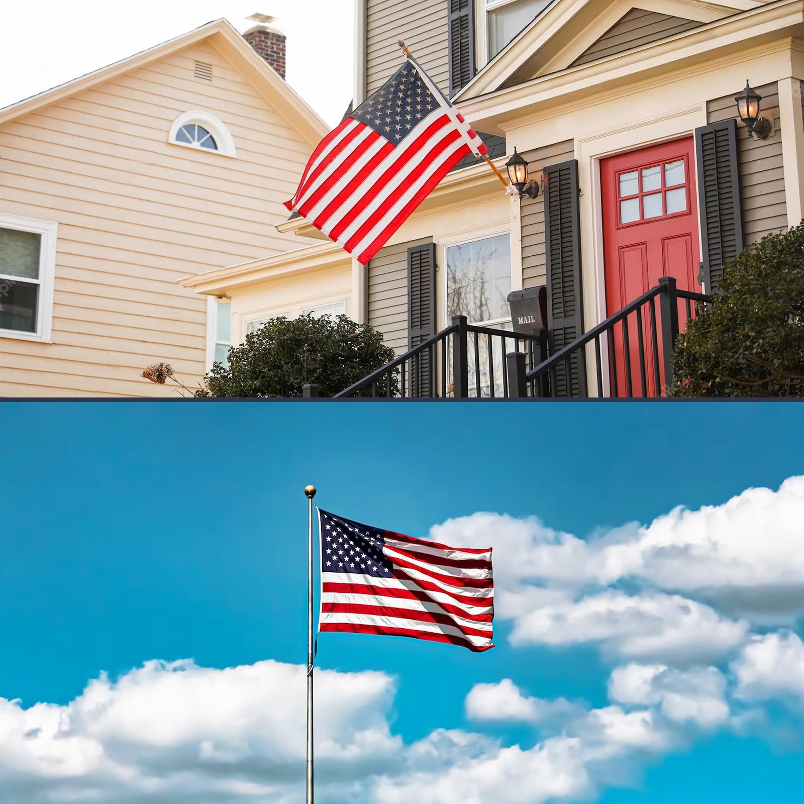 American USA Flag 3x5 Ft, Durable USA Flags, Heavy Duty Outdoor