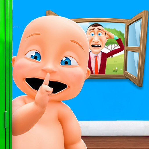 freches Baby Papa: virtueller Versteckspaß