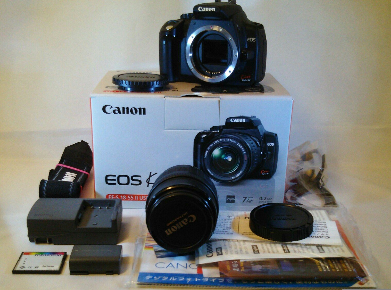 Amazon | Canon EOS KISS デジタル N ブラック ボディ EF-S 18-55Ⅱ 