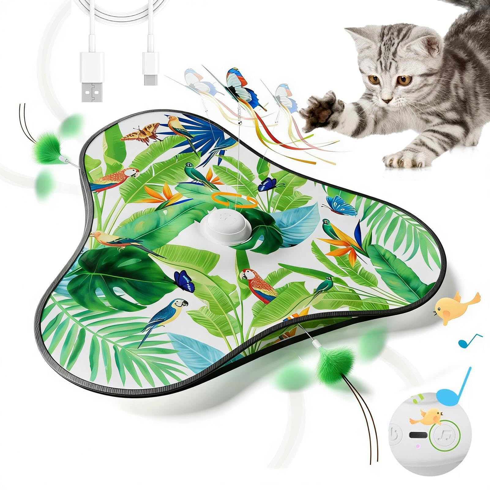 Jouet chat électrique rechargeable idéal pour le coin d'appartement