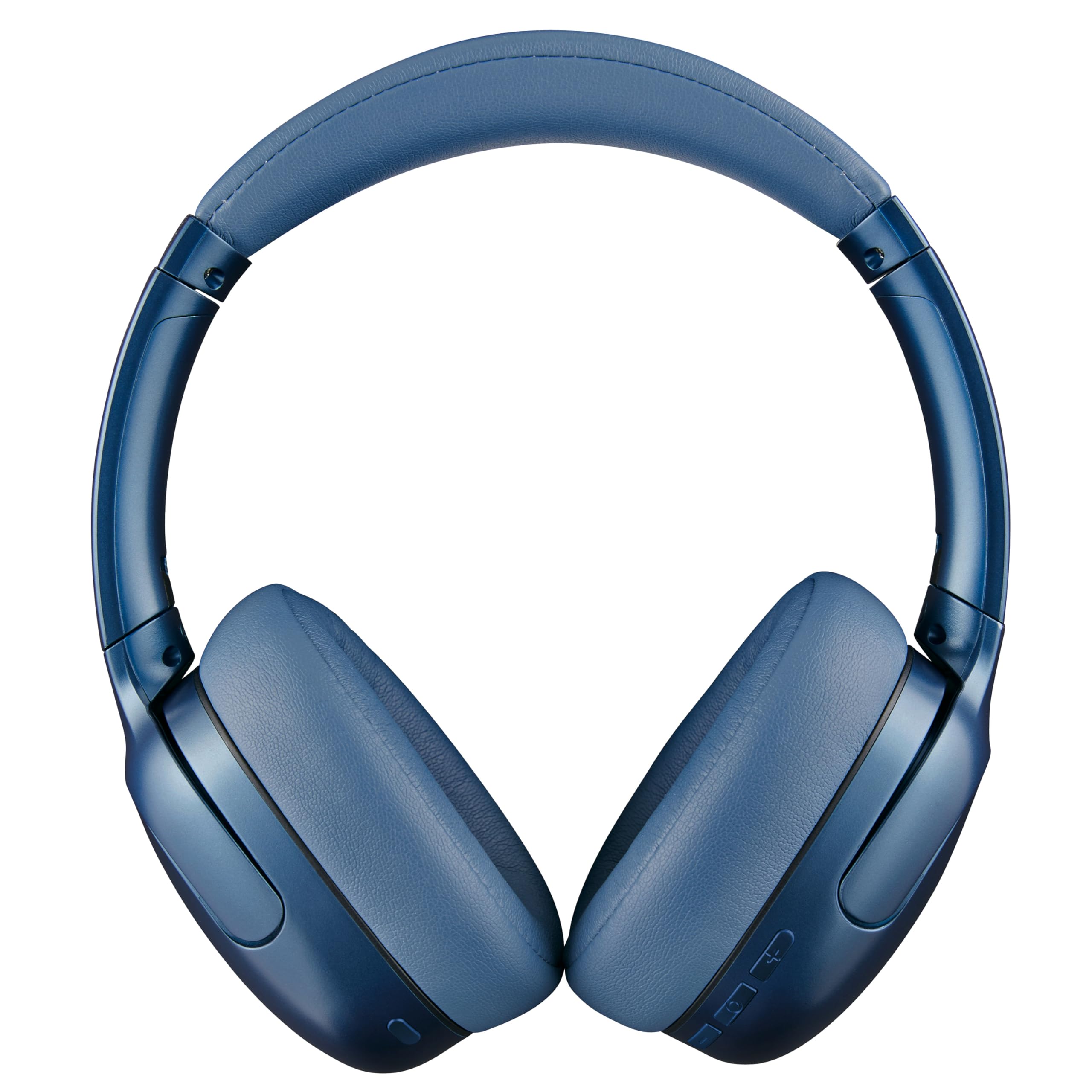 Intenso O400HA słuchawki nauszne – Hybrid Active Noise Cancelling, czas pracy do 75 godzin i Bluetooth 5.3, tryb muzyki, tryb przejrzystości i szybki czas ładowania, niebieskie