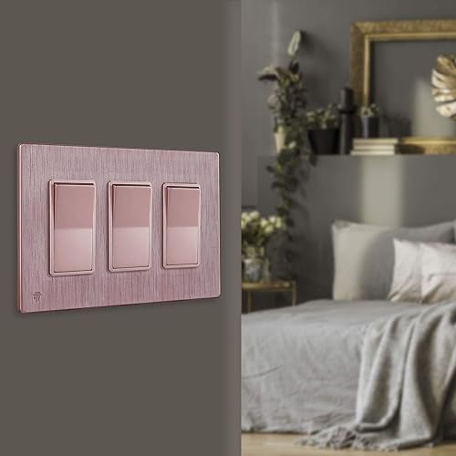 Miniatura 564 de ENERLITES SI8834-BK - Placa de pared decorativa sin tornillos, cubierta de enchufe segura, 4 entradas, 4.68 x 8.30 pulgadas (alto x largo), Negro