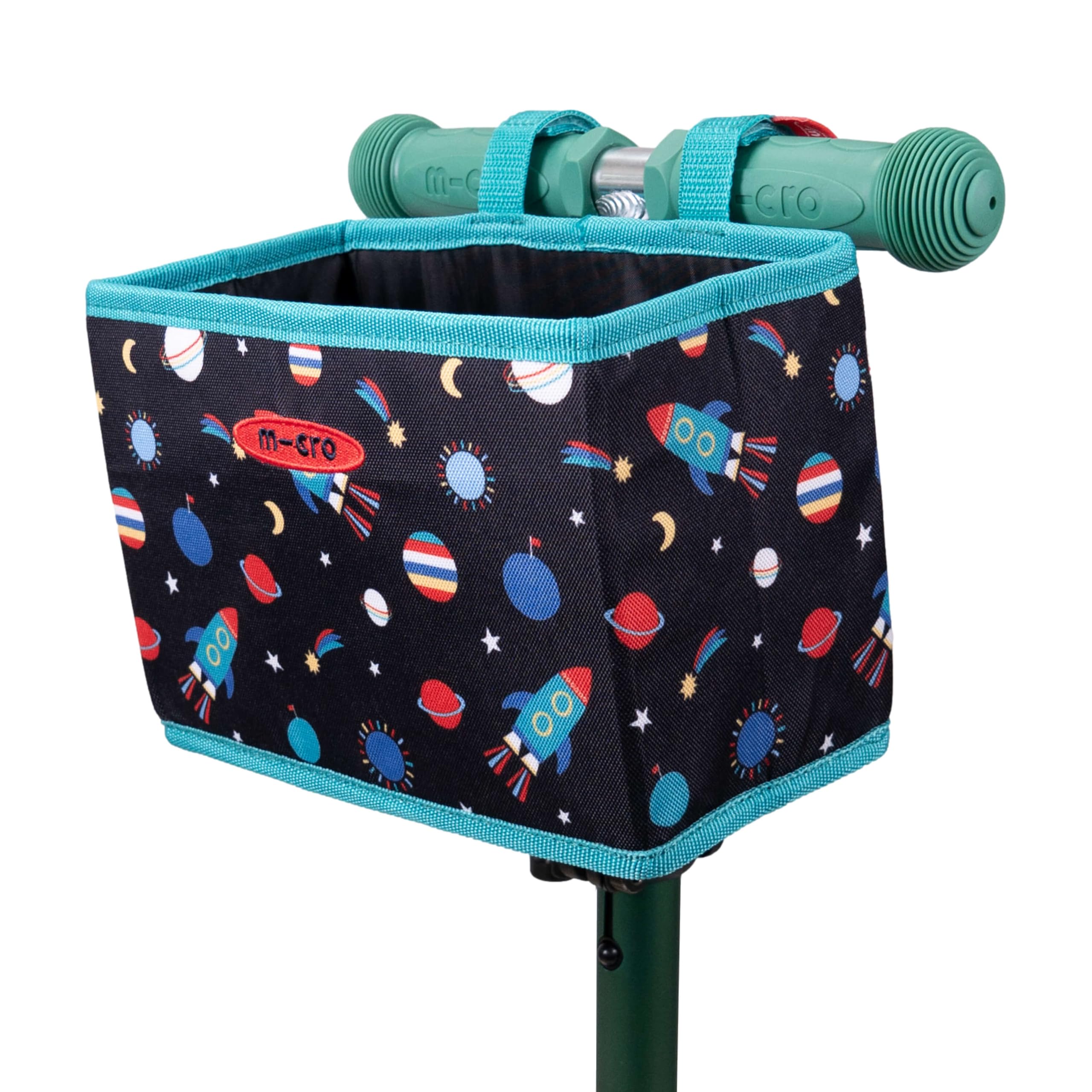 Micro Scooter | Bike/Scooter Folding Eco Basket | Bike Accessories | Large Front Basket | UV & Weather-Resistant | Hook & Loop Fastening | Strong & Durable | One Size | Space — image 1