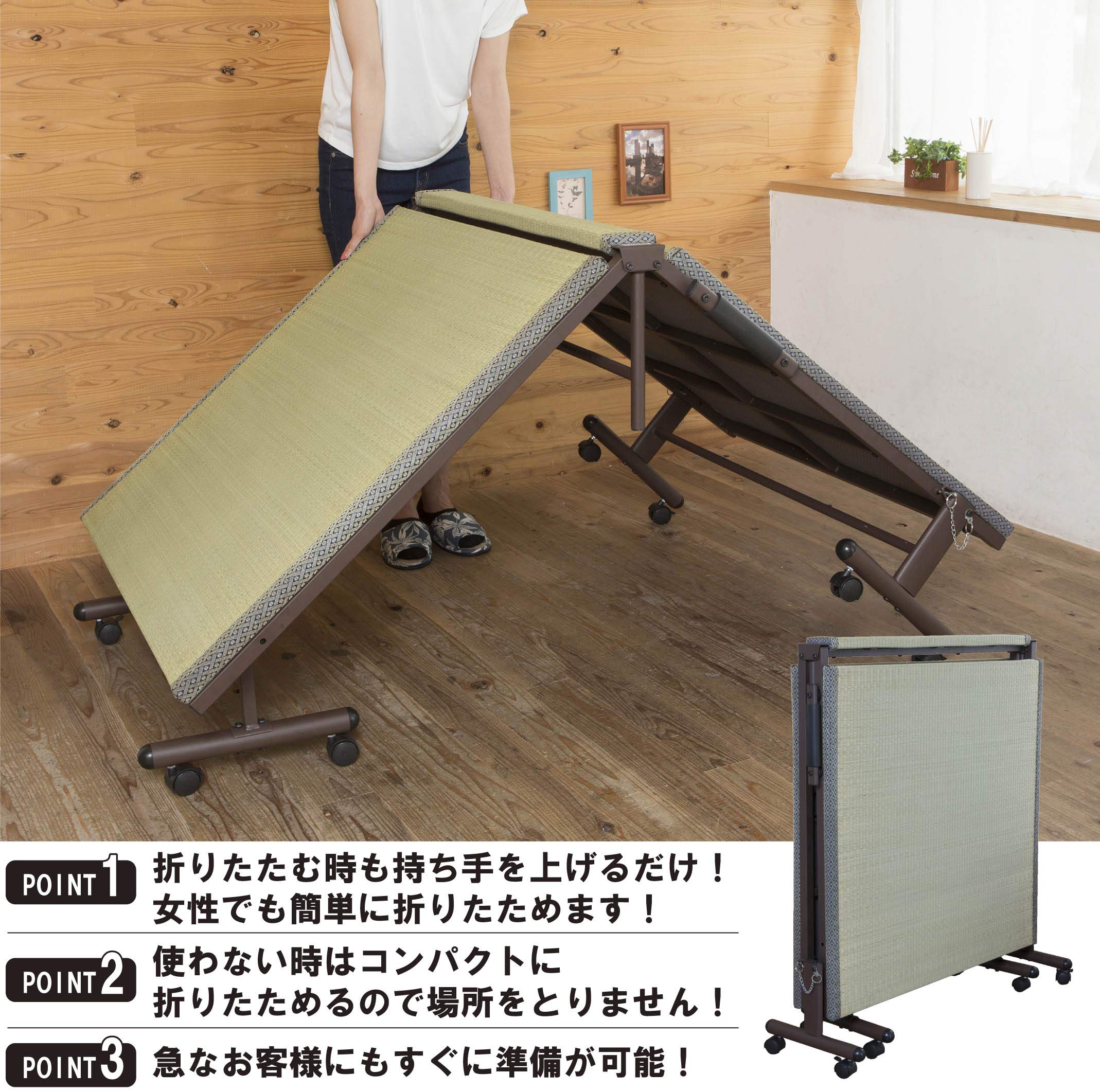 ブラウン シングルベッドフレーム 折りたたみ 楽天市場】【クーポン10%off 1/15 26時まで】 折り畳みベッド