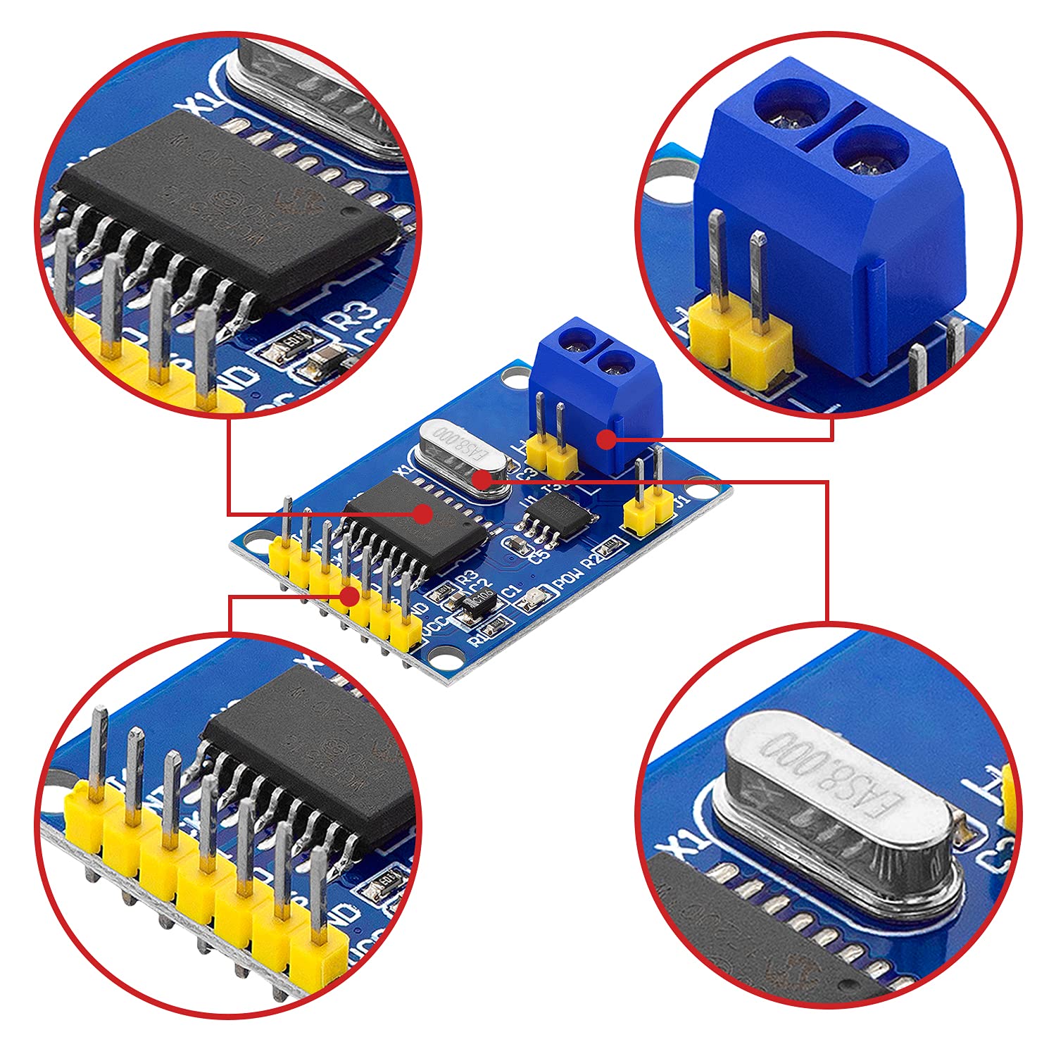 AZDelivery Modulo MCP2515 CAN Bus Shield SPI compatibile con Arduino incluso un E-Book!