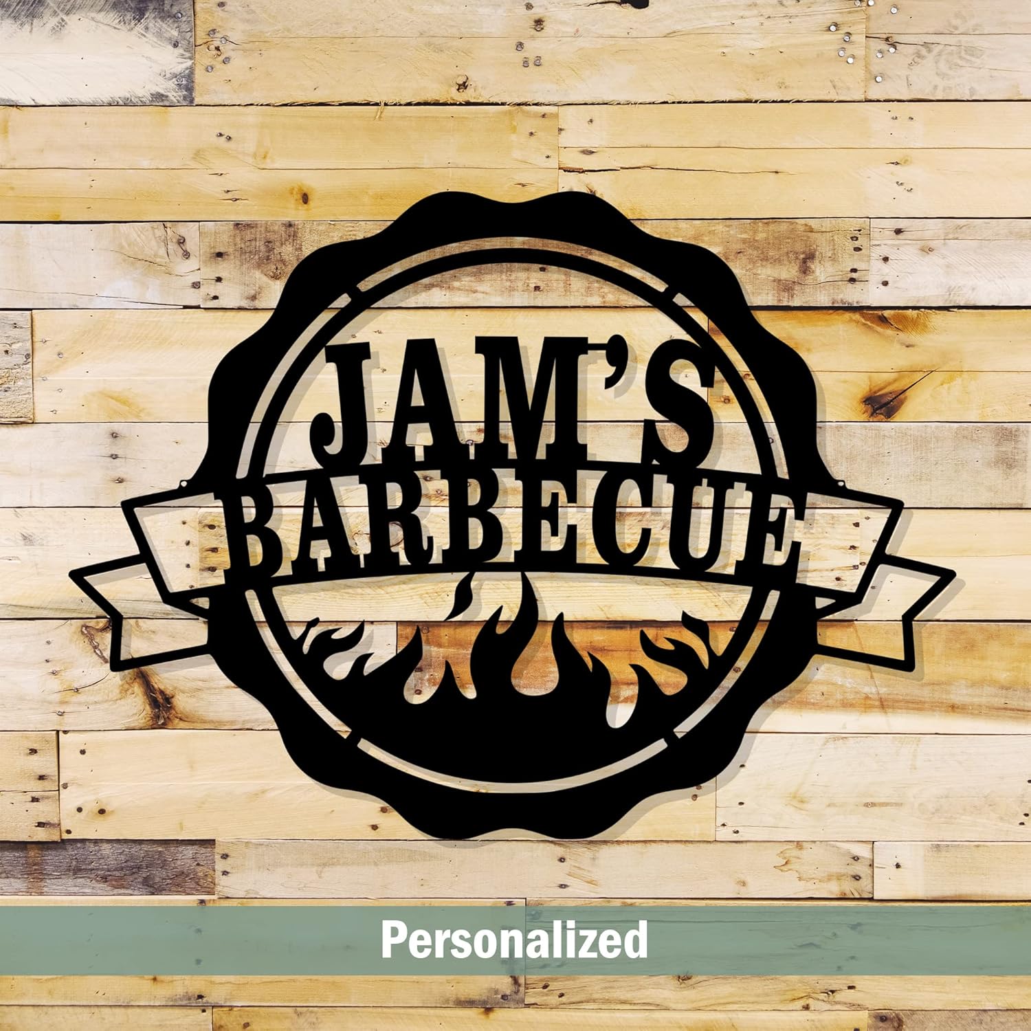 Bbq Sign - Custom Grill's Chill Metal Wall Art - Backyard & Garden Signs - Outdoor & Home Decor