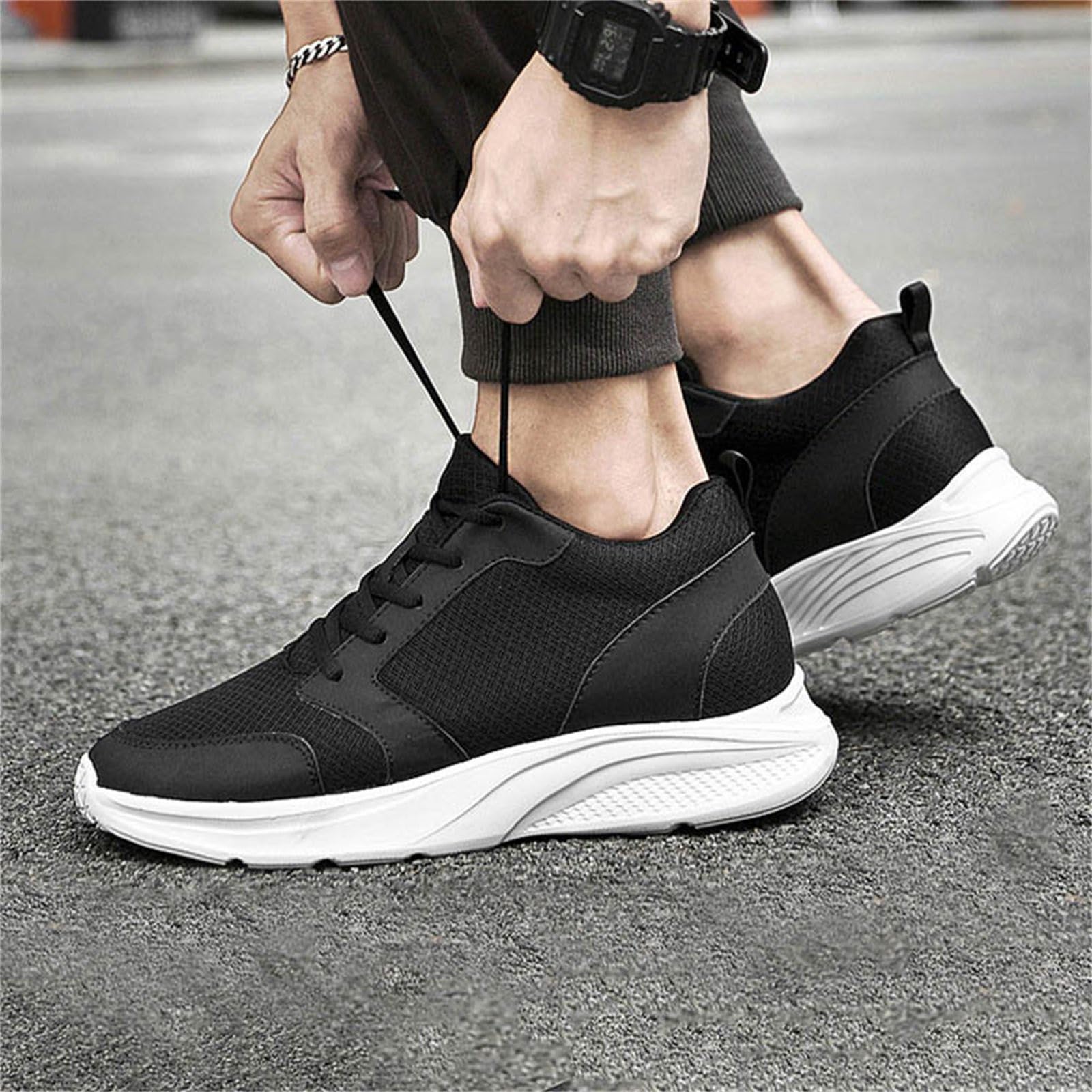 Zapatillas Impermeables Hombre Zapatillas Trekking De Vestir Running Caminar Zapatos Sin Cordones Deportivas Calzado Casual Deportivo para Andar Sapatilhas Homem Impermeable Sport Runner Marrones 46