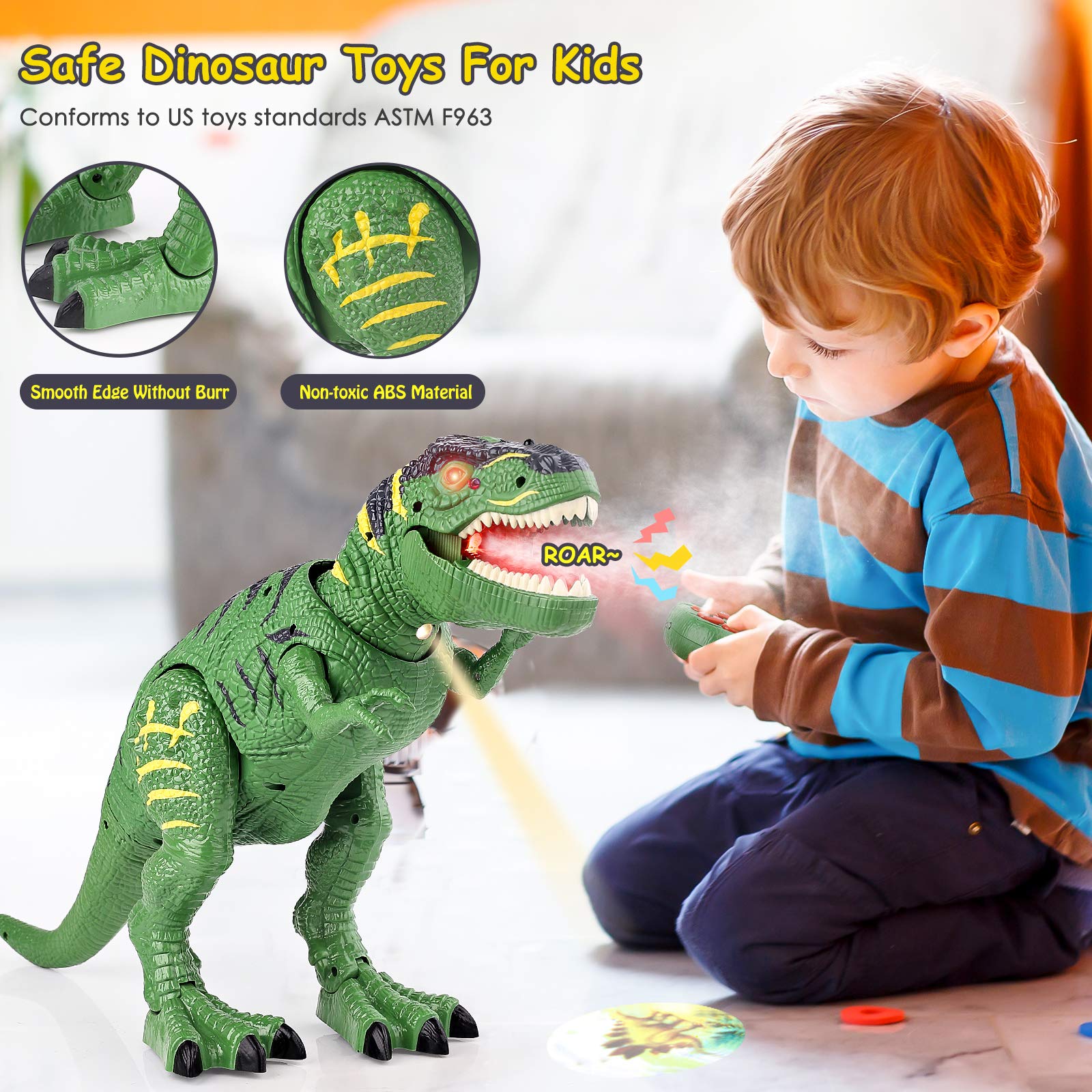 BAZOVE Dinosaur Toys for Kids 35 Year Old Boys Girls LED Light Up