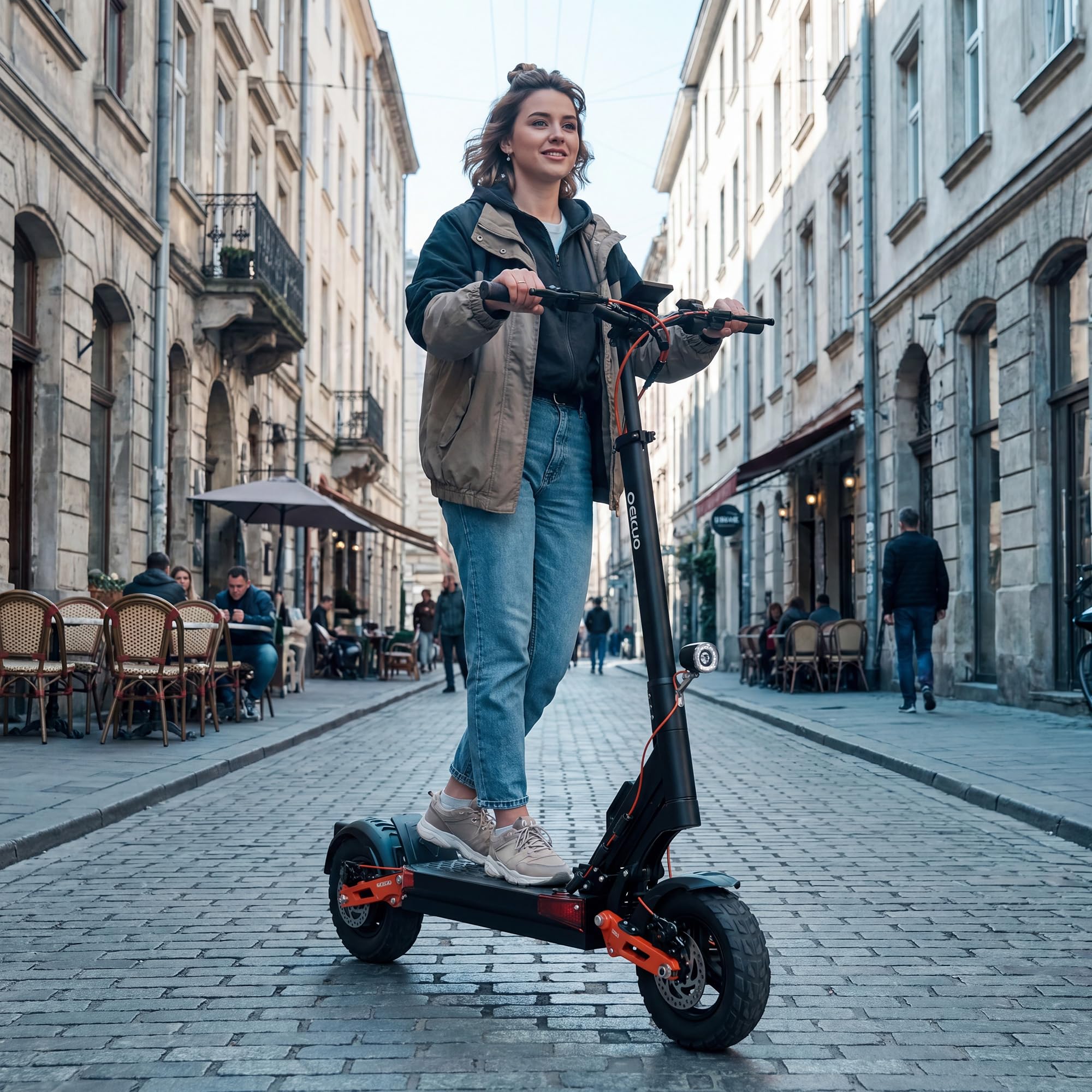 S5Pro/T6E/T6EPro E Patinete eléctrico plegable para adultos, para viajeros y uso diario