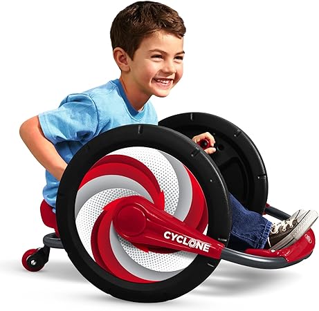 Radio Flyer Cyclone Three Wheel 306 Degree Spin Arm Powered Trike for Hours of Outdoor Fun for Ages 3-7