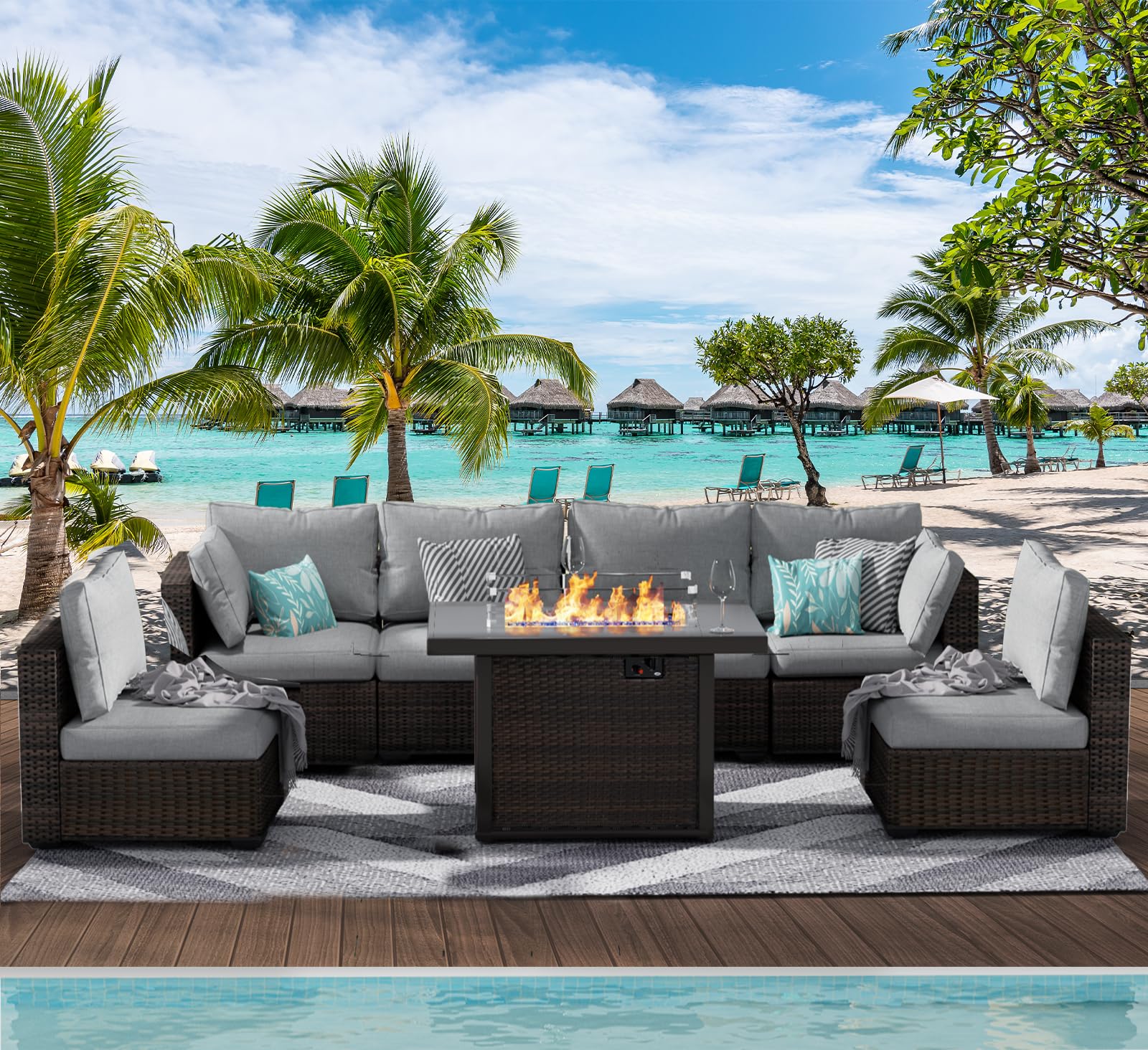 Patio Furniture with Fire Pits