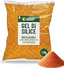 Control GARDEN Orange Silica Gel 1kg | Reusable Non-Toxic Moisture Absorber | Desiccant Balls Anti Moisture Saturation Indicator | Natural Dehumidifier