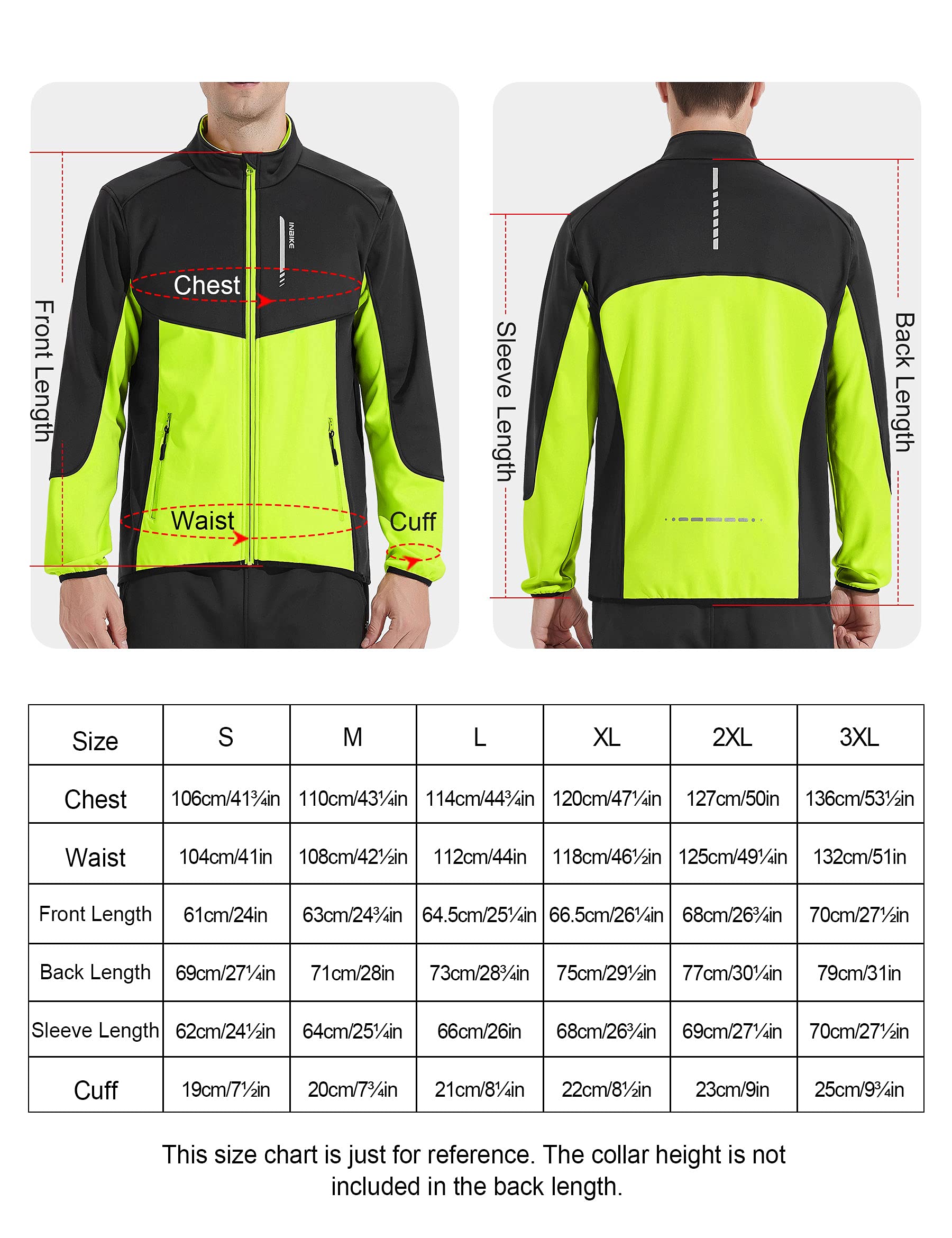 INBIKE Cortavientos Hombre Chaqueta Ciclismo Invierno Impermeable Softshell con Capucha WJ603