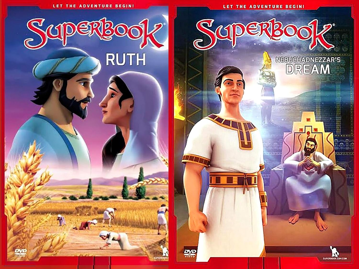 Free Shipping Over $50 Superbook Collection, Ruth Story Book + Season 3 Full Set (13 Episodes) + Activity Book